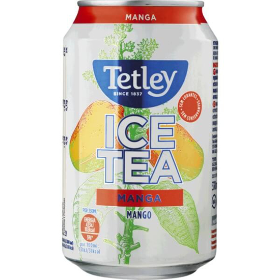 Imagem de Ice Tea Chá Preto e Manga TETLEY lata 33cl