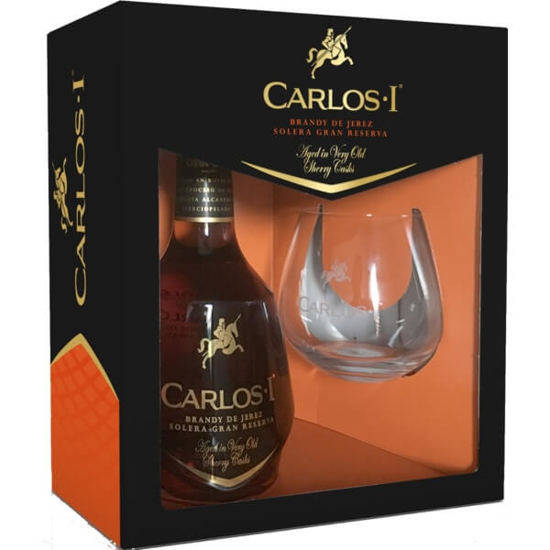 Imagem de Brandy de Jerez Solera Gran Reserva + Copo CARLOS I garrafa 70cl