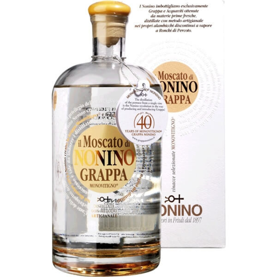 Imagem de Aguardente Grappa Moscato NONINO garrafa 70cl