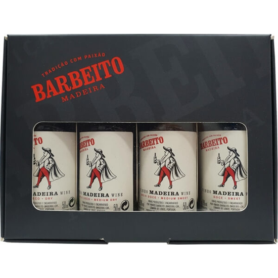 Imagem de Vinho da Madeira 4 Miniaturas BARBEITO garrafa 5cl