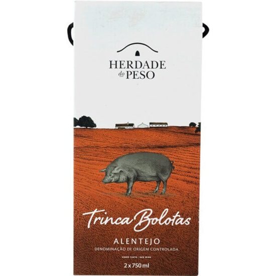 Imagem de Conjunto de 2 Garrafas Vinho do Alentejo Trinca Bolotas HERDADE DO PESO garrafa 75cl