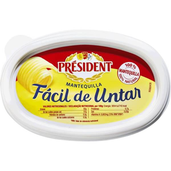 Imagem de Manteiga com Sal PRÉSIDENT emb.250g