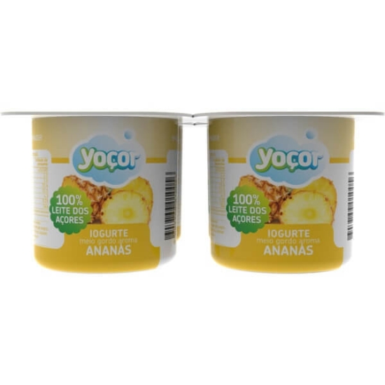 Imagem de Iogurte com Aroma a Ananás YOÇOR Pack 4 emb.125g