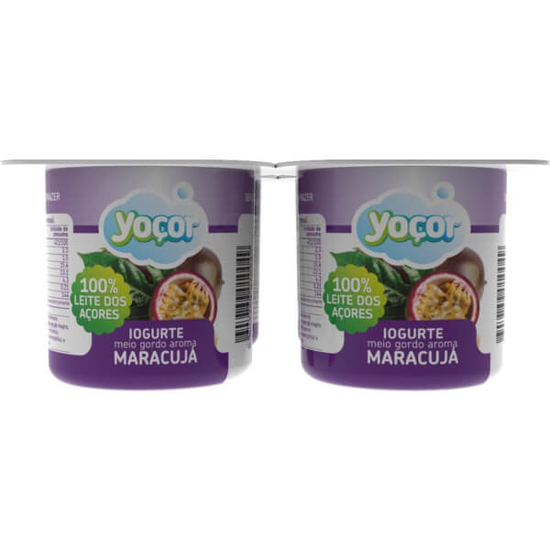 Imagem de Iogurte com Aroma a Maracujá YOÇOR Pack 4 emb.125g