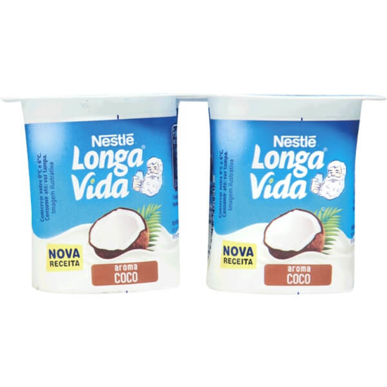 Imagem de Iogurte com Aroma a Coco LONGA VIDA Pack 4 emb.480g