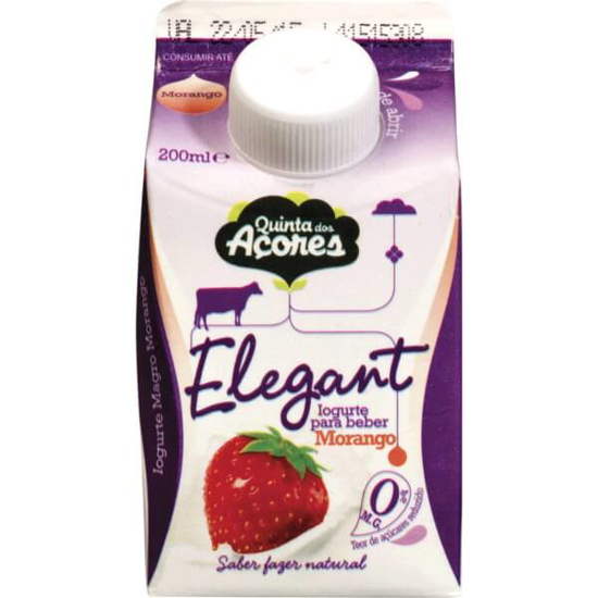 Imagem de Iogurte Líquido de Morango QUINTA DOS AÇORES ELEGANT emb.200ml