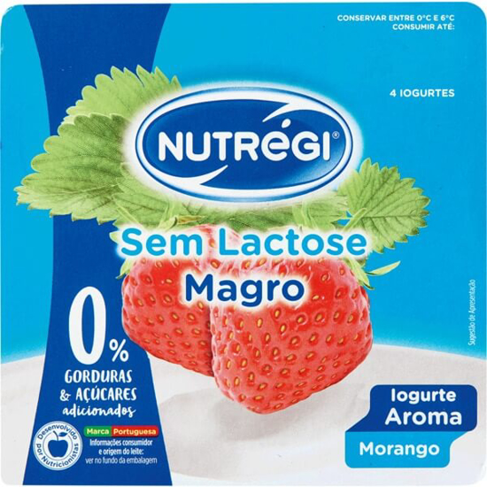 Imagem de Iogurte Magro sem Lactose MorangoI NUTREGI emb.120g