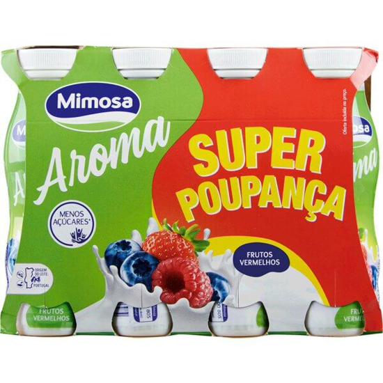 Imagem de Iogurte Liquido Frutos Vermelhos pack 8 MIMOSA emb.156ml