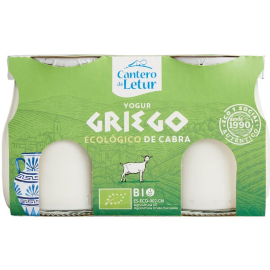 Imagem de Iogurte Grego Natural de Cabra com Leite Biológico EL CANTERO DE LETUR Pack 2 emb.125g