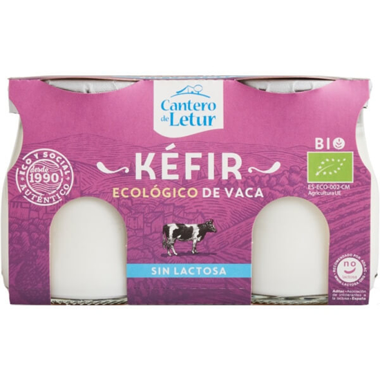 Imagem de Kéfir de Vaca sem Lactose EL CANTERO DE LETUR Pack 2 frasco 125g