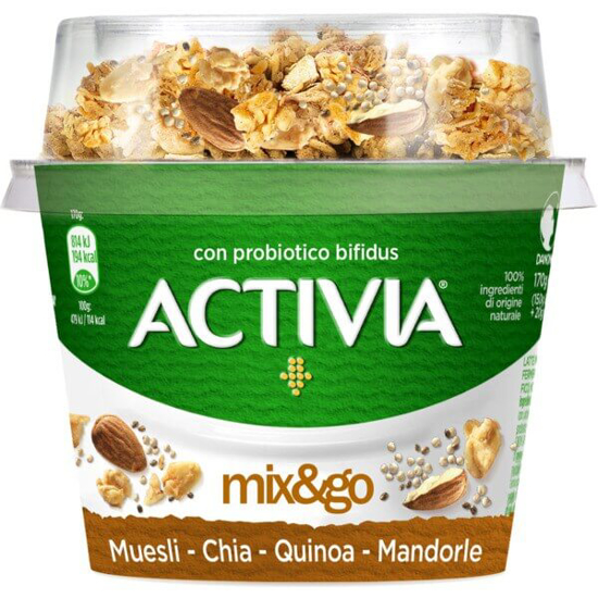 Imagem de Iogurte Bifidus Topper Cereais Muesli, Chia e Amêndoa ACTIVIA emb.170g