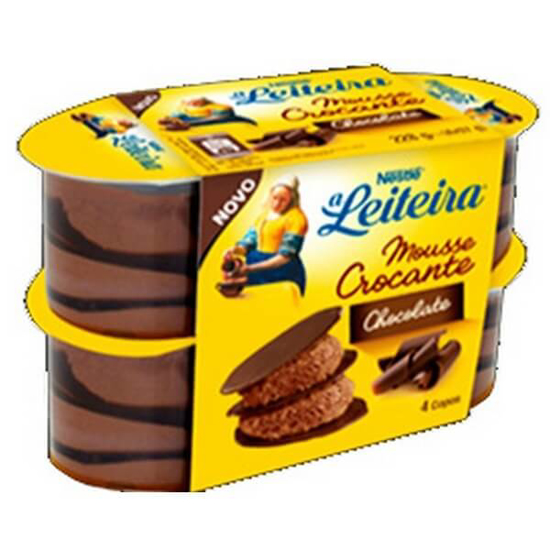 Imagem de Mousse Crocante de Chocolate A LEITEIRA emb.228gr (4 un)