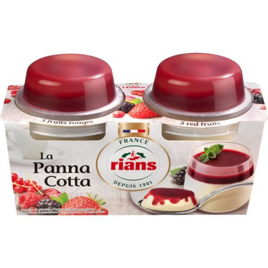 Imagem de Panna Cotta de 5 Frutos Vermelhos RIANS Pack 2 emb.240g