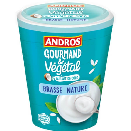 Imagem de Sobremesa de Leite de Coco Natural ANDROS GOURMAND & VÉGÉTAL emb.400g