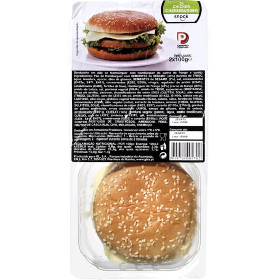 Imagem de Cheeseburguer de Frango SNOCK Pack 2 emb.120g