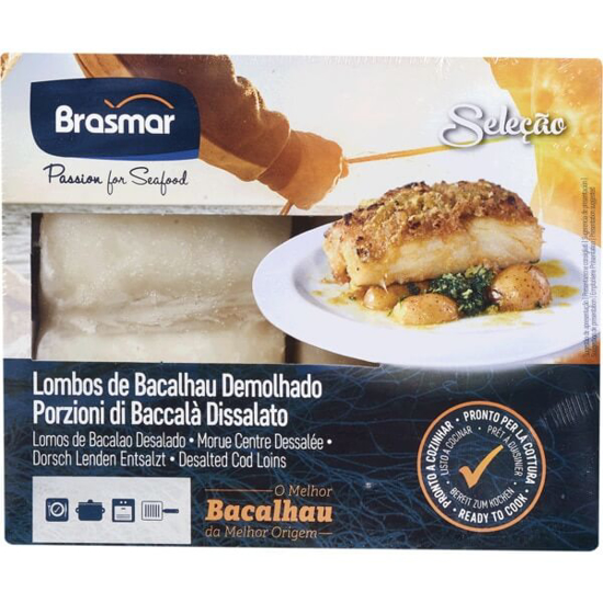 Imagem de Lombos de Bacalhau Demolhado BRASMAR emb.600g Congelados