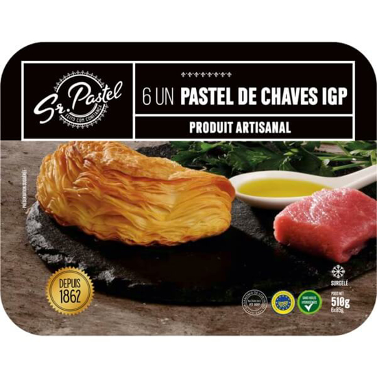 Imagem de Pastel de Chaves 6 Unidades SR. PASTEL emb.85g