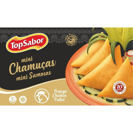 Imagem de Mini Chamuças sem Picante 10 Unidades TOP SABOR emb.170g