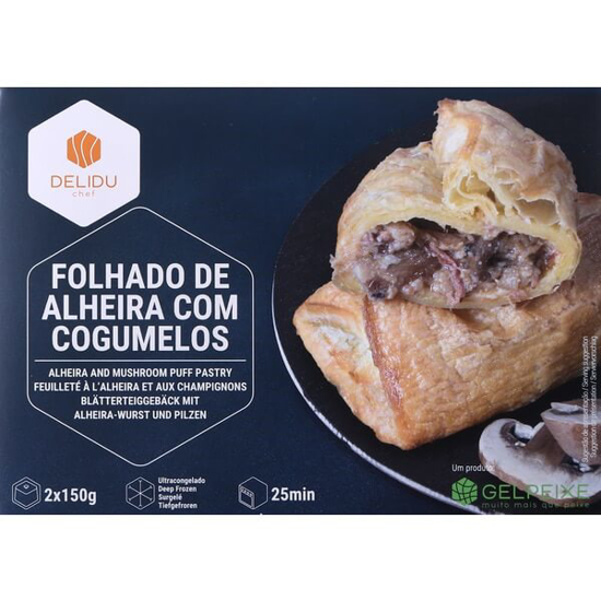 Imagem de Folhado de Alheira com Cogumelos 2 Unidades DELIDU emb.300g