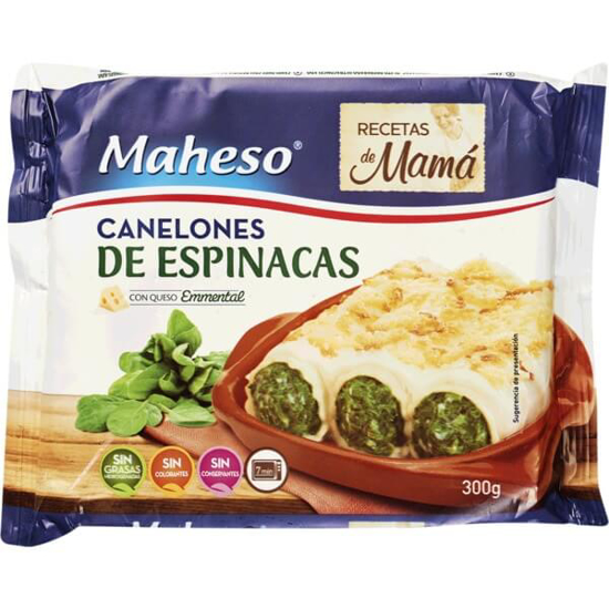 Imagem de Canelones de Espinafres com Queijo Emmental MAHESO emb.300g