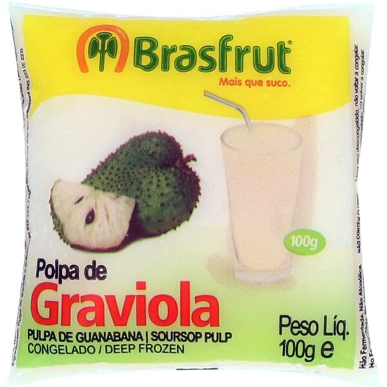 Imagem de Polpa de Graviola Integral Congelada BRASFRUT emb.100g