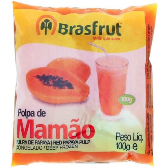 Imagem de Polpa de Mamão Integral Congelada BRASFRUT emb.100g