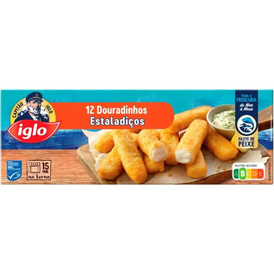 Imagem de Douradinhos de Peixe Estaladiços 12 Unidades CAPITÃO IGLO emb.336g