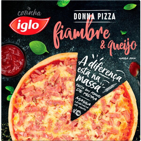 Imagem de Pizza Massa Fina Fiambre e Queijo IGLO emb.351g