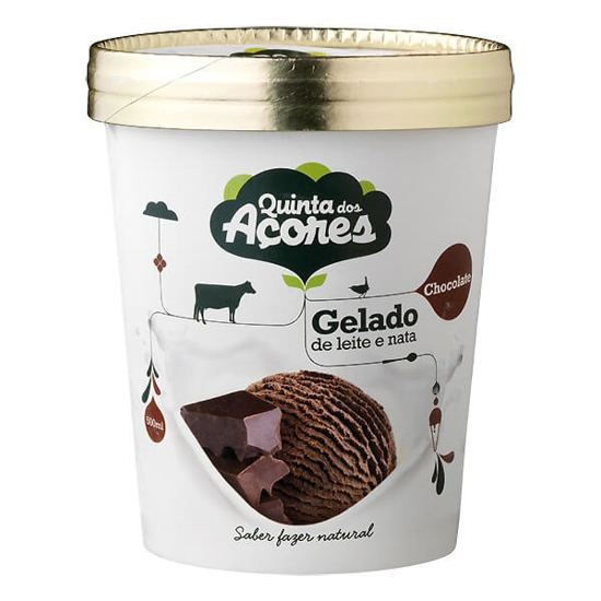 Imagem de Gelado de Chocolate, Leite e Nata QUINTA DOS AÇORES emb.500ml