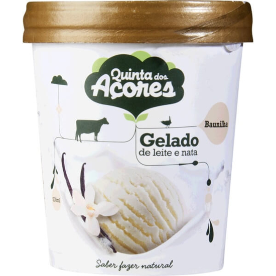 Imagem de Gelado de Baunilha, Leite e Nata QUINTA DOS AÇORES emb.500ml