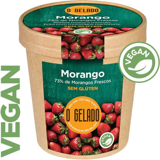 Imagem de Gelado de Morango Vegan O GELADO emb.460ml