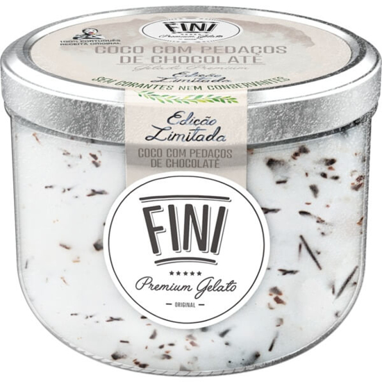 Imagem de Gelado de Coco com Chocolate FINI PREMIUM GELATO frasco 465ml