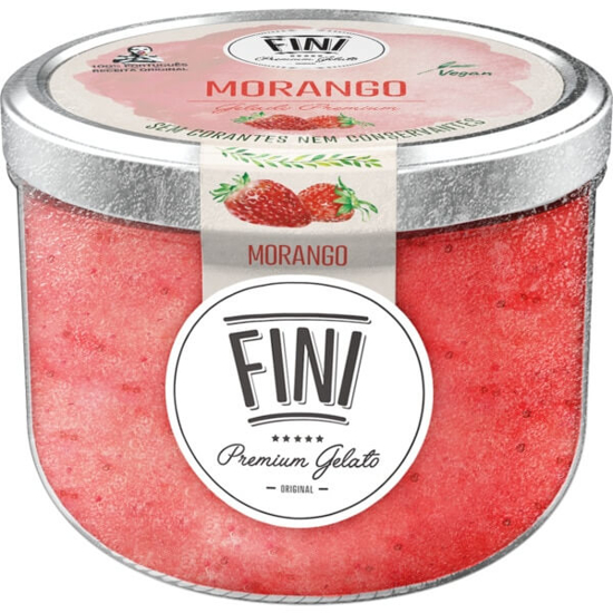 Imagem de Gelado de Morango FINI PREMIUM GELATO frasco 465ml