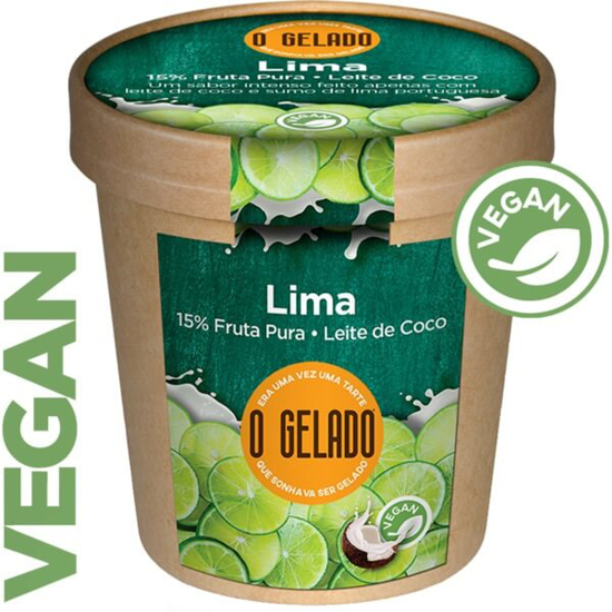 Imagem de Gelado de Lima 15% com Leite de Coco Vegan O GELADO emb.480ml