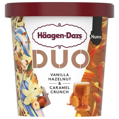 Mostrar detalhes para Gelado Vanilla Hazelnut & Caramel HÄAGEN-DAZS emb.420ml Imagem de Gelado Vanilla Hazelnut & Caramel HÄAGEN-DAZS emb.420ml
