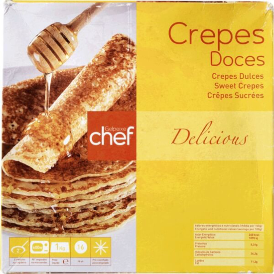 Imagem de Crepes Doces GELPEIXE CHEF emb.1kg