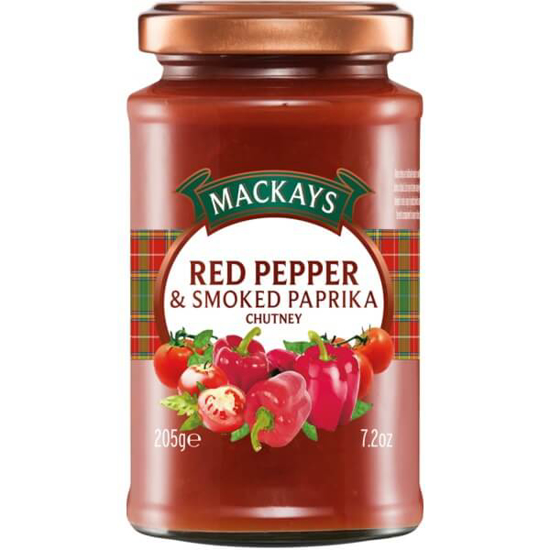 Imagem de Chutney de Pimentão Vermelho e Paprika Defumada MACKAYS frasco 205g