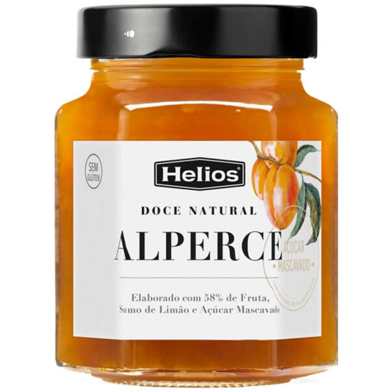 Imagem de Doce Natural de Alperce sem Glúten HELIOS frasco 330g