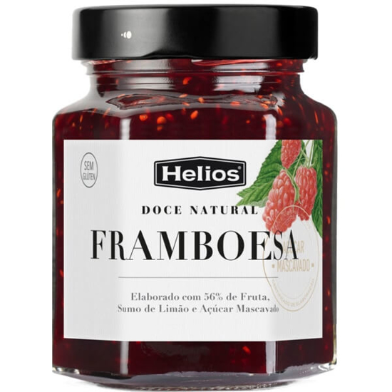 Imagem de Doce Natural de Framboesa sem Glúten HELIOS frasco 330g