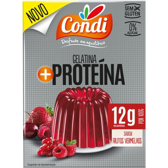 Imagem de Gelatina em Pó de Frutos Vermelhos Proteína CONDI emb.80g