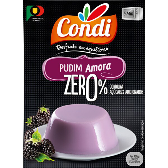 Imagem de Pudim de Amora CONDI ZERO % emb.22g