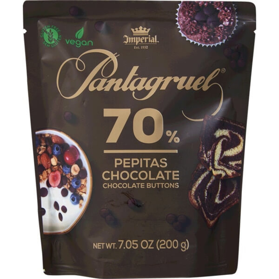 Imagem de Petitas de Chocolate 70% Cacau PANTAGRUEL emb.200g