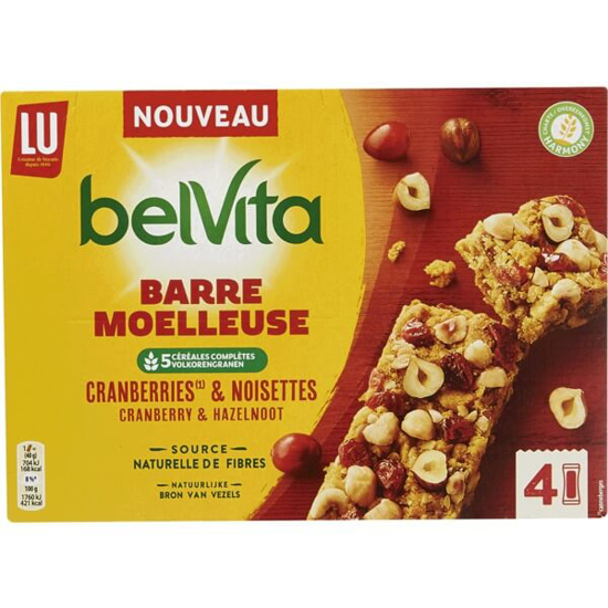 Imagem de Barras de Cereais de Arandos e Avelãs BELVITA emb.160g