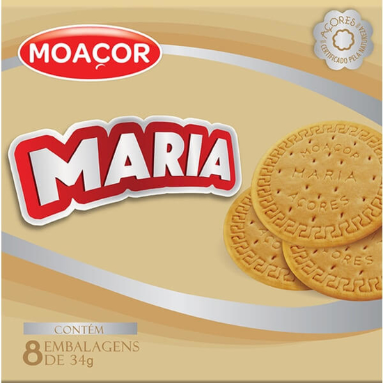 Imagem de Bolachas Maria MOAÇOR Pack 8 emb.34g