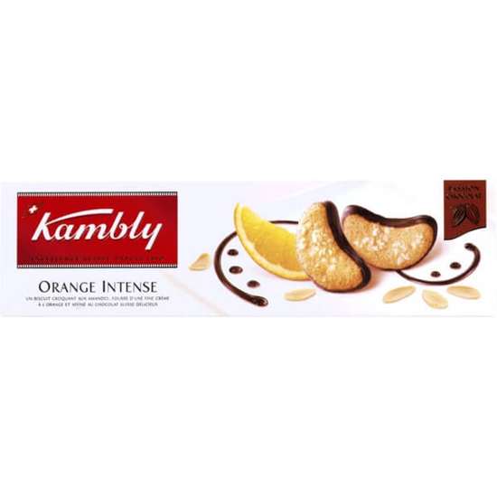 Imagem de Bolachas Orange Intense Cobertas de Chocolate KAMBLY emb.100g