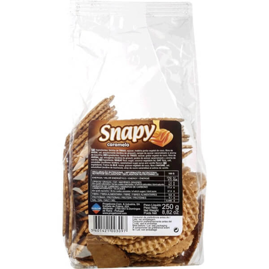 Imagem de Bolachas Wafer de Caramelo SNAPY emb.250g