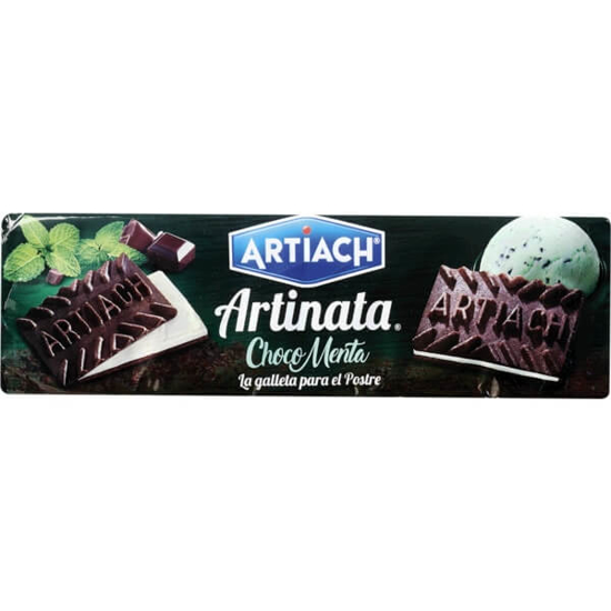 Imagem de Bolachas Wafer de Chocolate Recheadas com Menta ARTIACH ARTINATA emb.210g