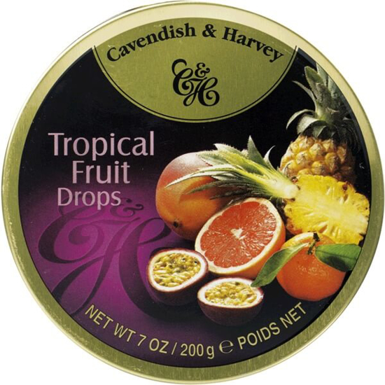 Imagem de Rebuçados de Frutos Tropicais CAVENDISH & HARVEY lata 200g