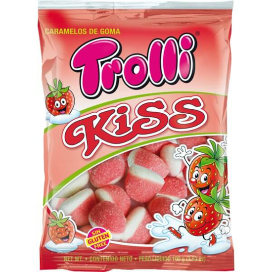 Imagem de Gomas Beijinhos de Morango TROLLI emb.100g