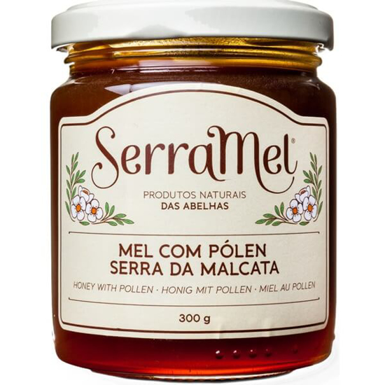 Imagem de Mel com Polen SERRA DA MALCATA frasco 300g